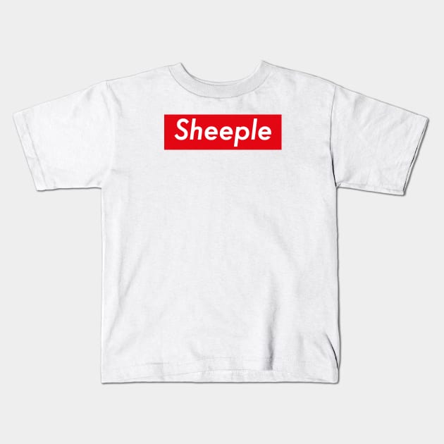 Sheeple Kids T-Shirt by Chairboy